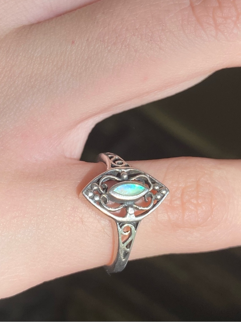 Dakota West 925 Sterling Silver Abalone Ring